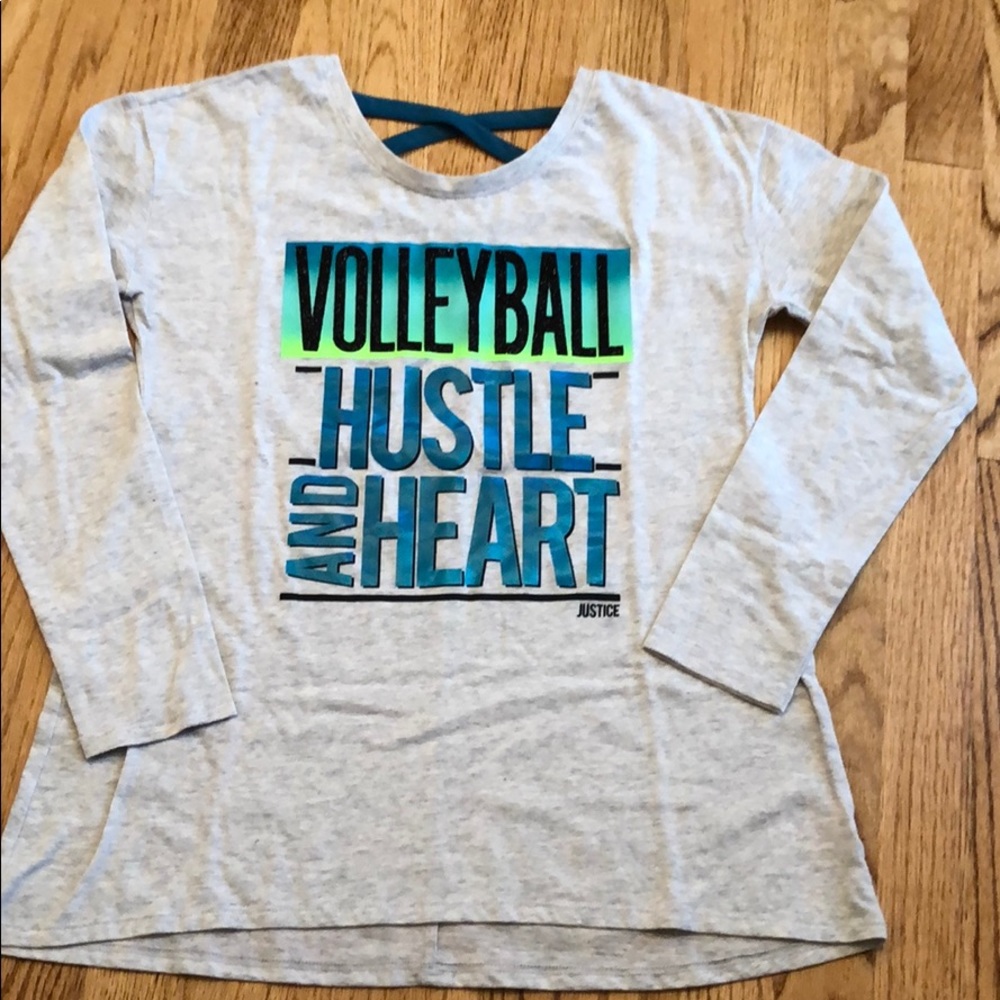 Justice volleyball long sleeve shirt size 16